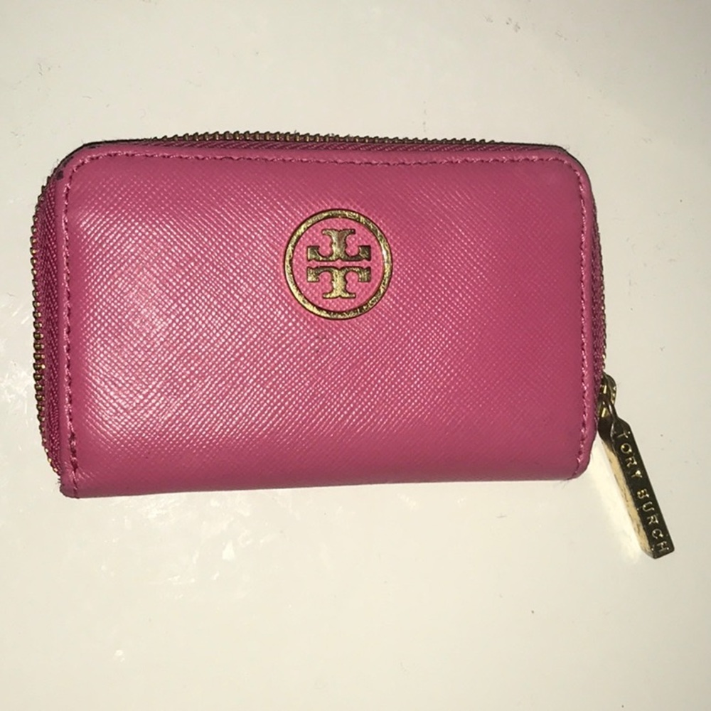 TORY BURCH pink key wallet